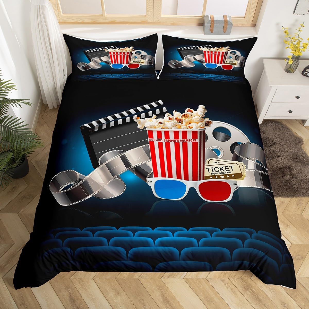 Vintage Cinema Duvet Cover Ful - Home Cinema Tickets incelemesi ve fiyatı