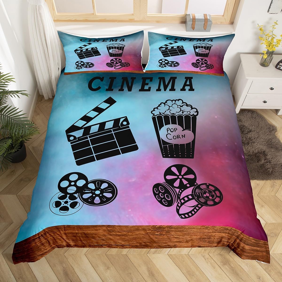 Vintage Cinema Duvet Cover Ful - Home Cinema Tickets incelemesi ve fiyatı