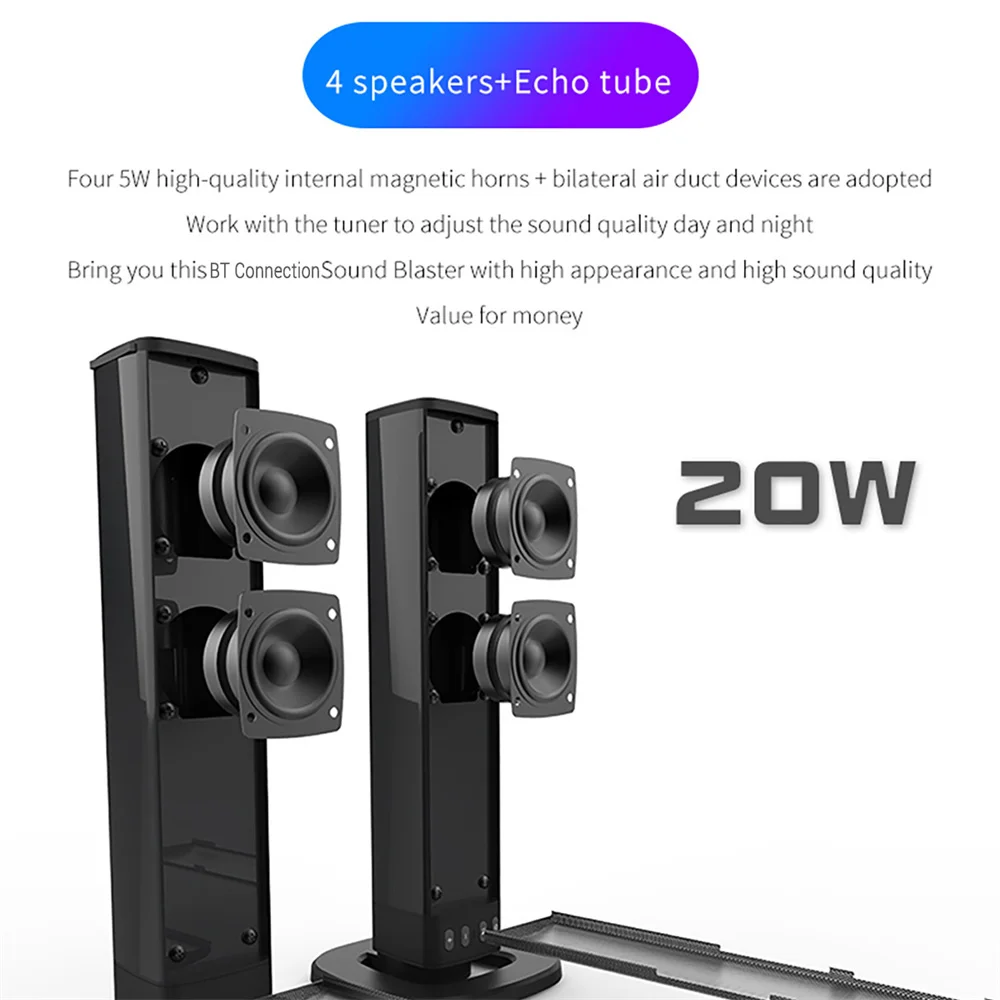 Wireless Bluetooth TV Sound Ba - Home Cinema Gadgets incelemesi ve fiyatı