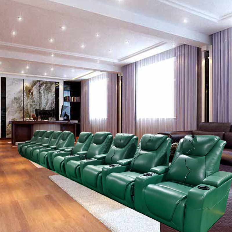 -Green Color Home Furniture 4  - Home Cinema Couch incelemesi ve fiyatı