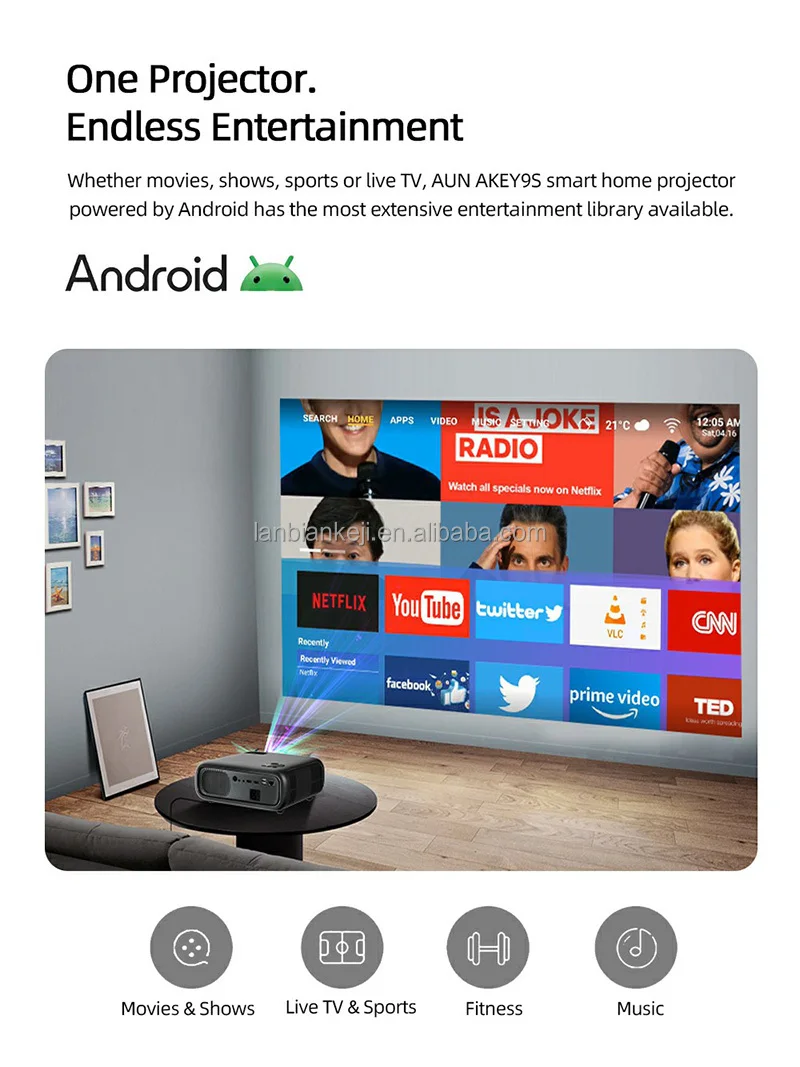 Full HD Android Projector AUN  - Home Cinema Hd incelemesi ve fiyatı
