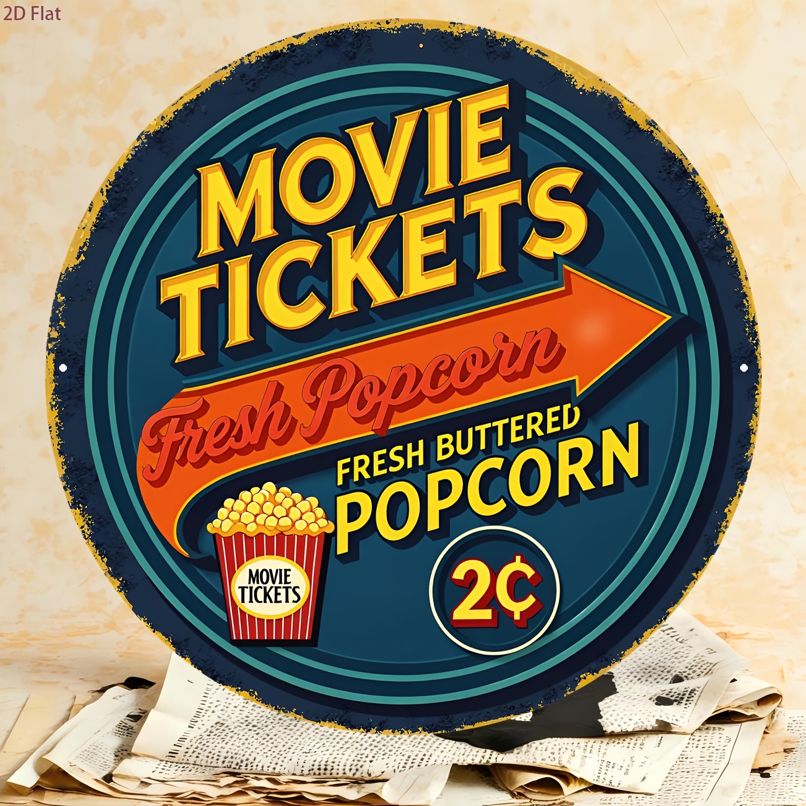 2D Flat 1pc Aluminum Sign, Vin - Home Cinema Tickets incelemesi ve fiyatı