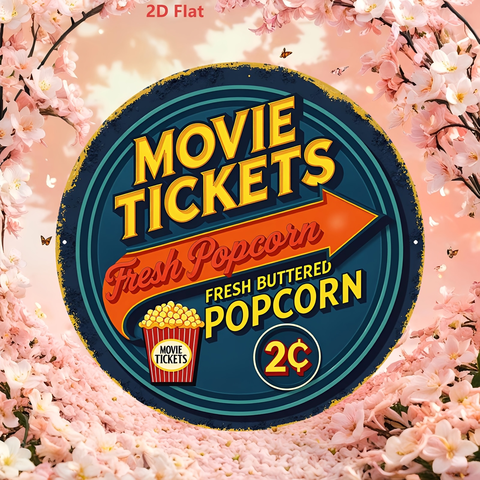 2D Flat 1pc Aluminum Sign, Vin - Home Cinema Tickets incelemesi ve fiyatı
