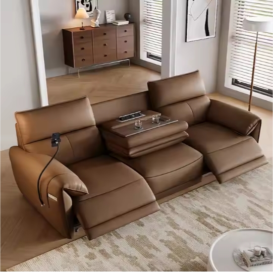 Electric Recliner Sofa Genuine - Home Cinema Couch incelemesi ve fiyatı