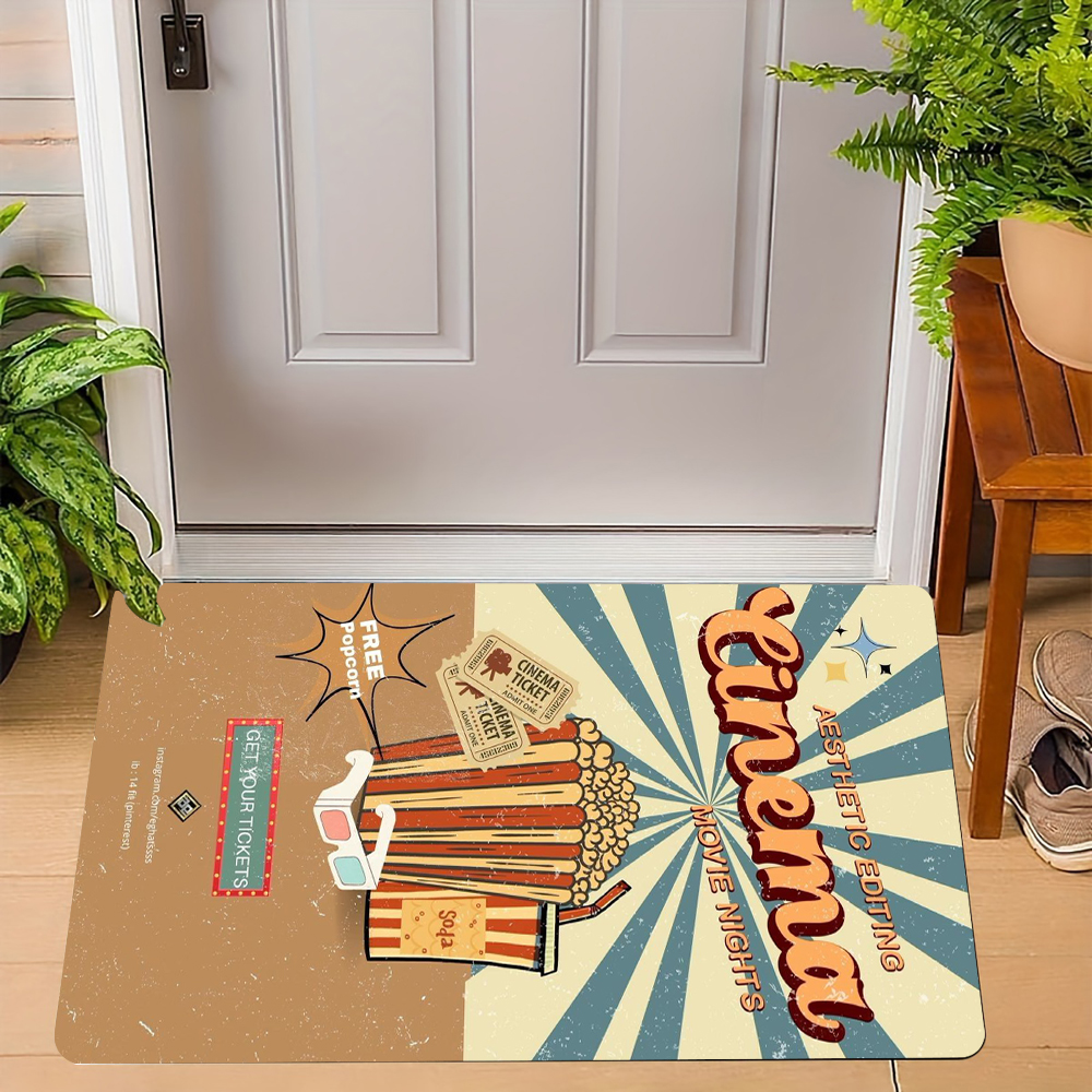 Cinema Theme Door Mat Various  - Home Cinema Tickets incelemesi ve fiyatı