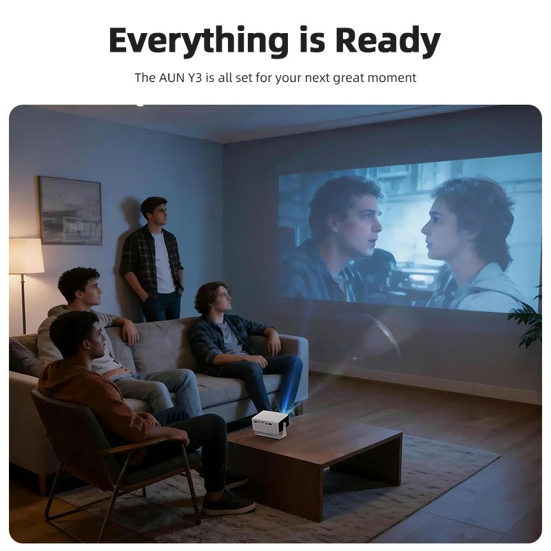 AUN Y3 MINI Projector Home The - Home Cinema Gadgets incelemesi ve fiyatı