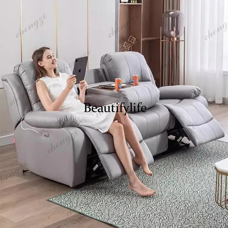 Genuine Leather Manual Electri - Home Cinema Couch incelemesi ve fiyatı