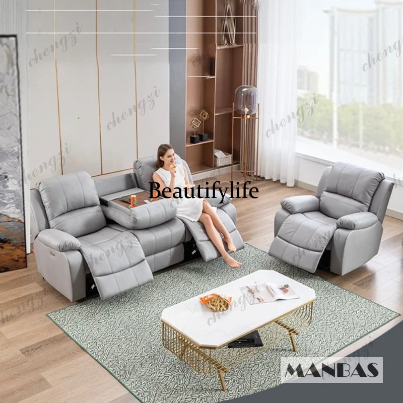 Genuine Leather Manual Electri - Home Cinema Couch incelemesi ve fiyatı