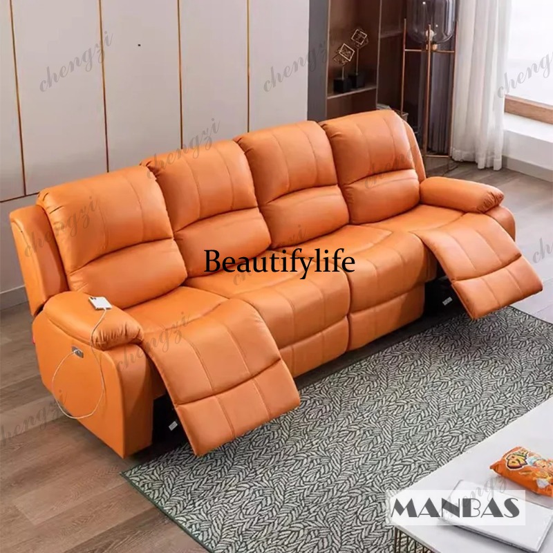 Genuine Leather Manual Electri - Home Cinema Couch incelemesi ve fiyatı