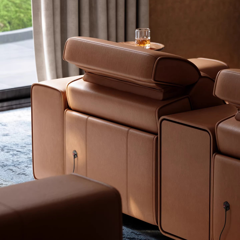Top-grain Leather Electric Sof - Home Cinema Couch incelemesi ve fiyatı