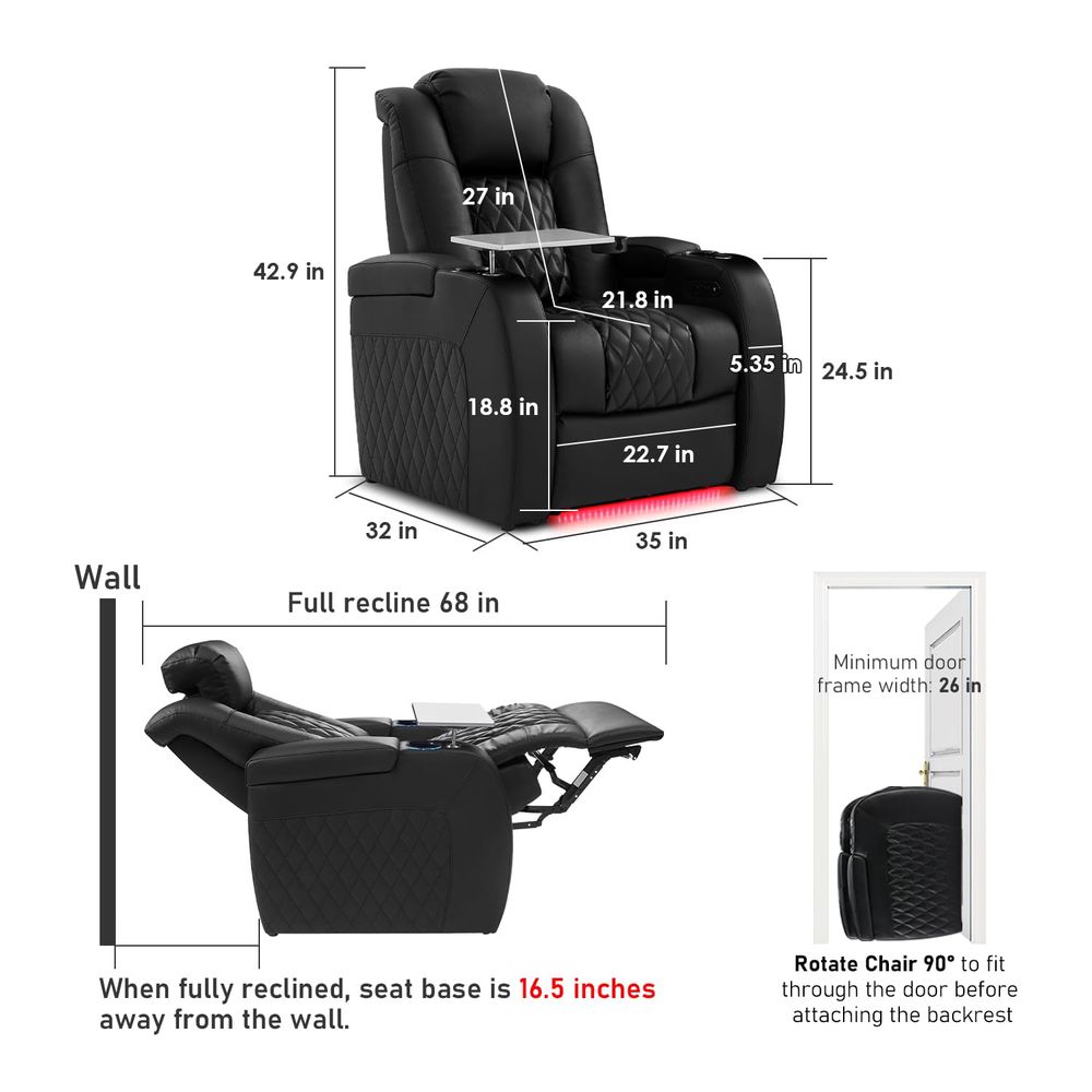 Home Theater Seating Top Grain - Home Cinema Couch incelemesi ve fiyatı