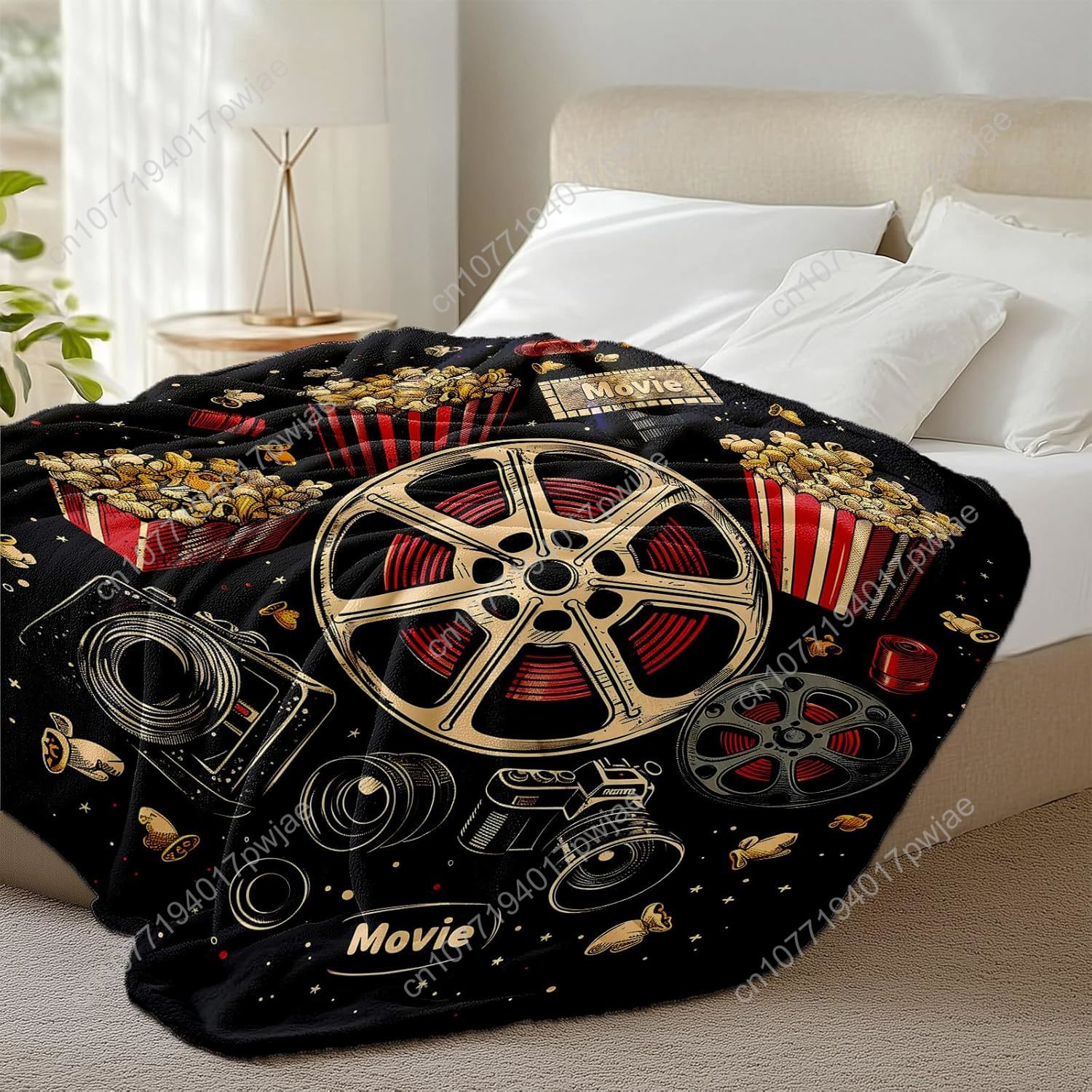 Movie Ticket Popcorn Throw Bla - Home Cinema Tickets incelemesi ve fiyatı