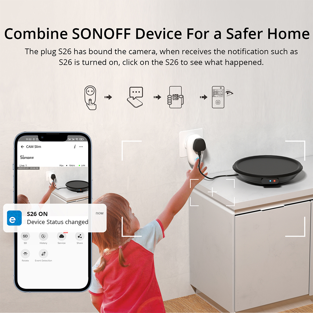SONOFF 1080P HD Wi-Fi IOT Came - Home Cinema Hd incelemesi ve fiyatı