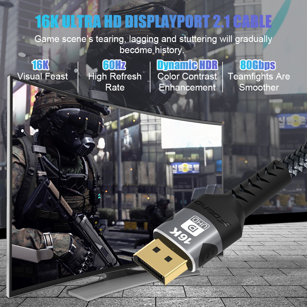 16K DP 2.1 Displayport Cable 1 - Home Cinema Projector 4K incelemesi ve fiyatı