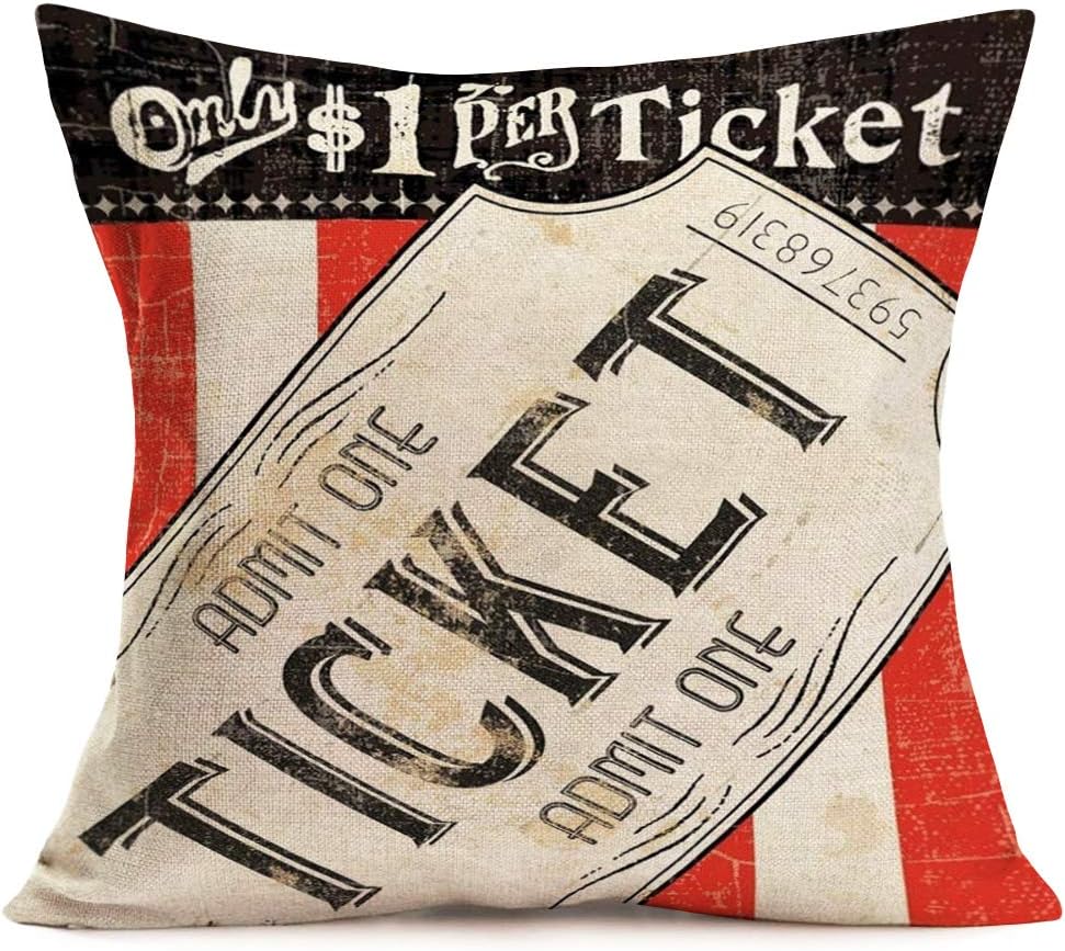 Vintage Cinema Decorative Pill - Home Cinema Tickets incelemesi ve fiyatı