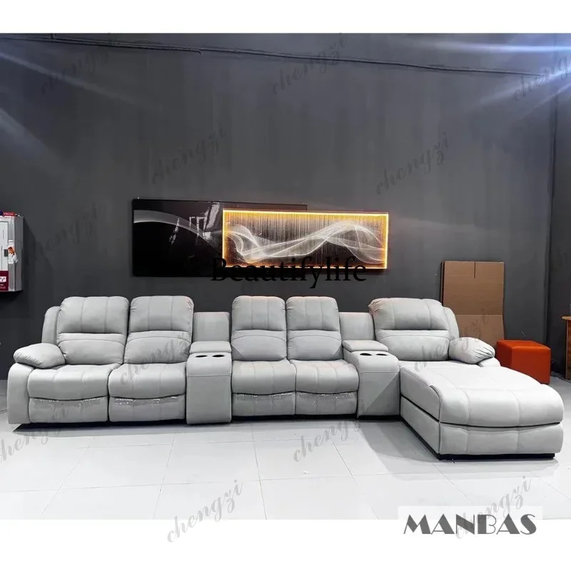 01A Leather Manual Electric Re - Home Cinema Couch incelemesi ve fiyatı