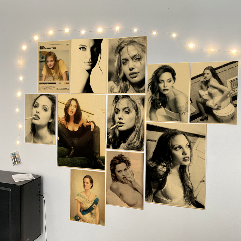Angelina Jolie Vintage Poster  - Home Cinema Gadgets incelemesi ve fiyatı