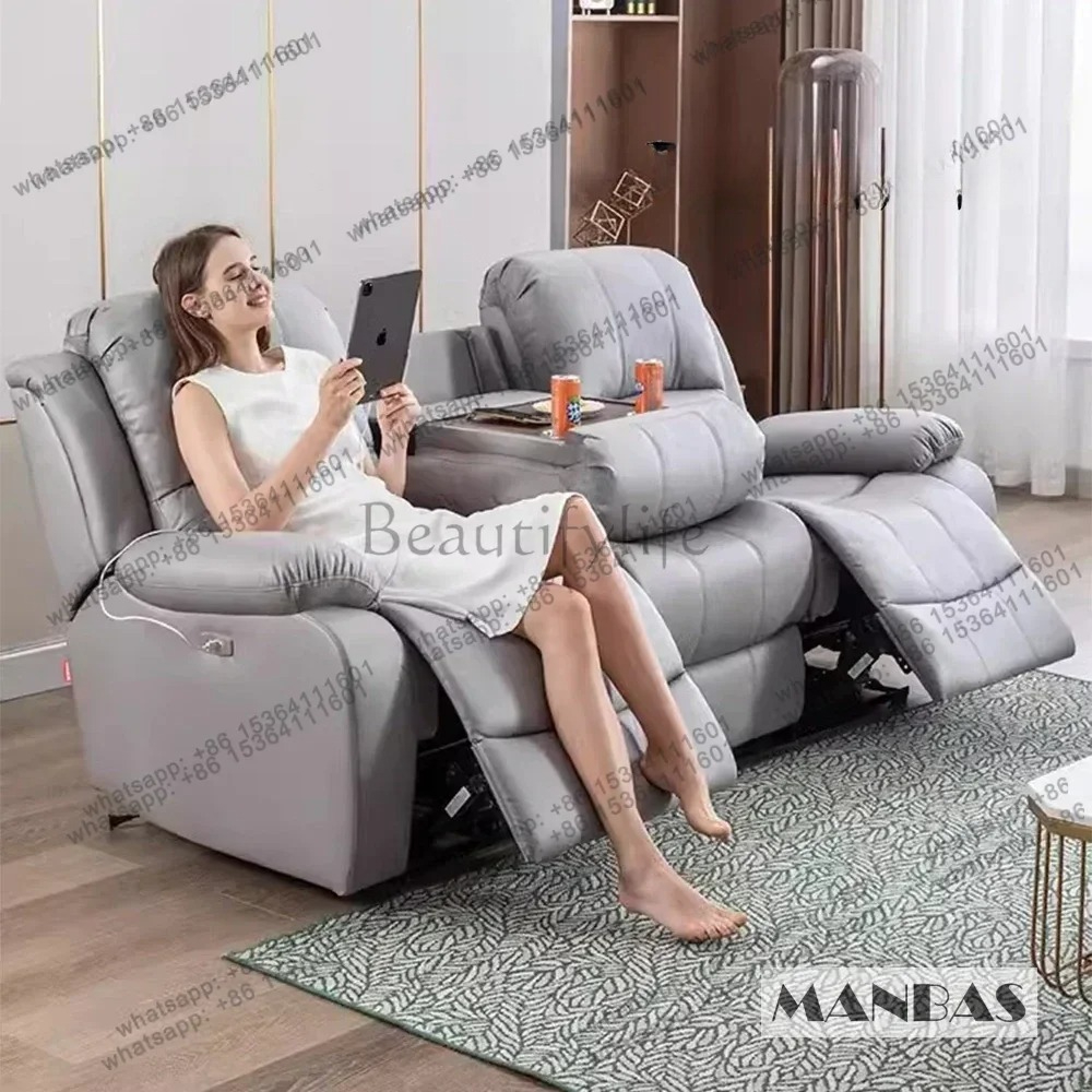 Genuine Leather Manual Electri - Home Cinema Couch incelemesi ve fiyatı