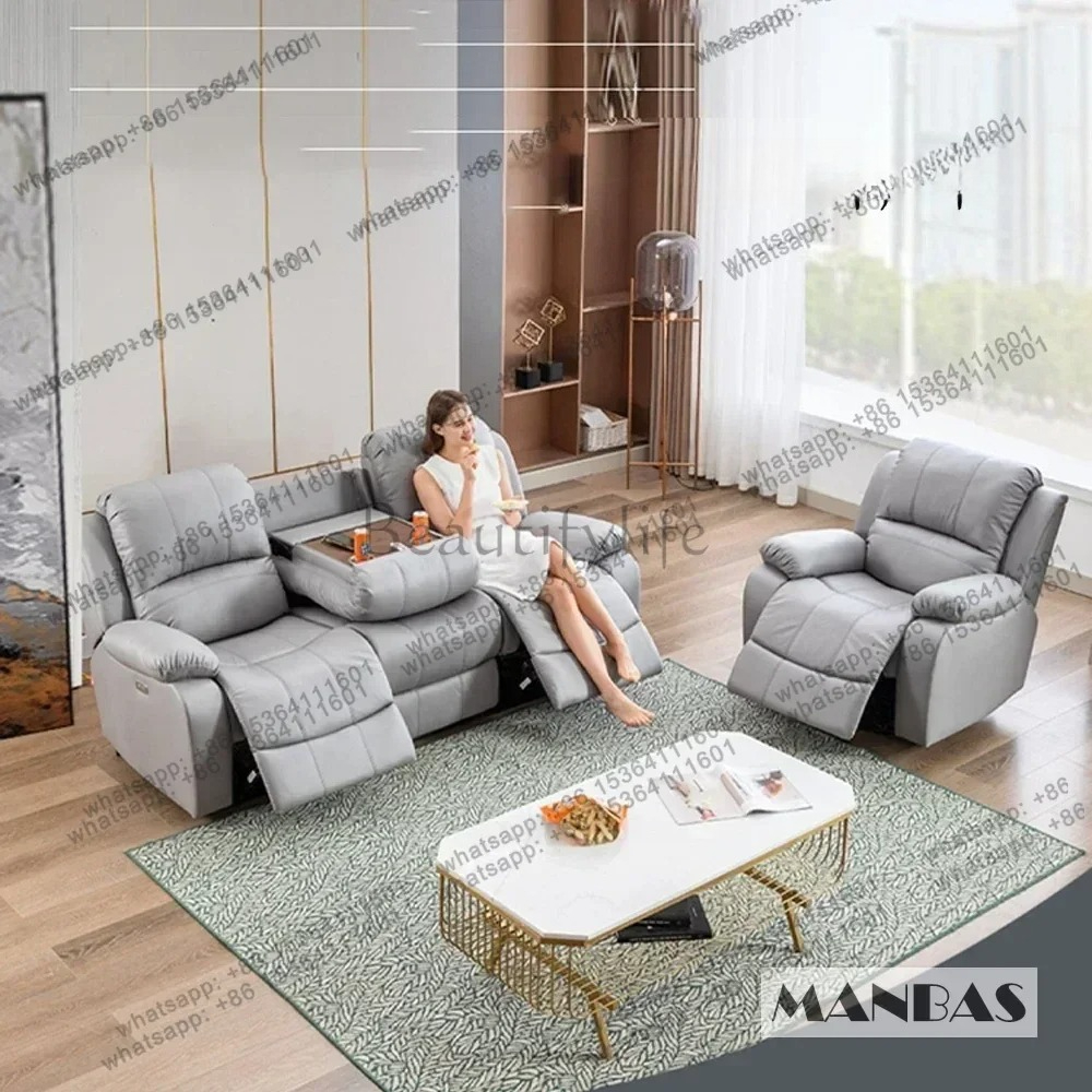 Genuine Leather Manual Electri - Home Cinema Couch incelemesi ve fiyatı