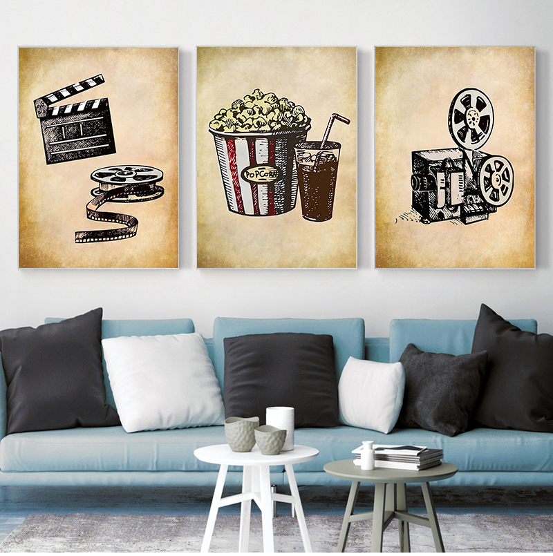 Movie Theater Vintage Art Canv - Home Cinema Gadgets incelemesi ve fiyatı