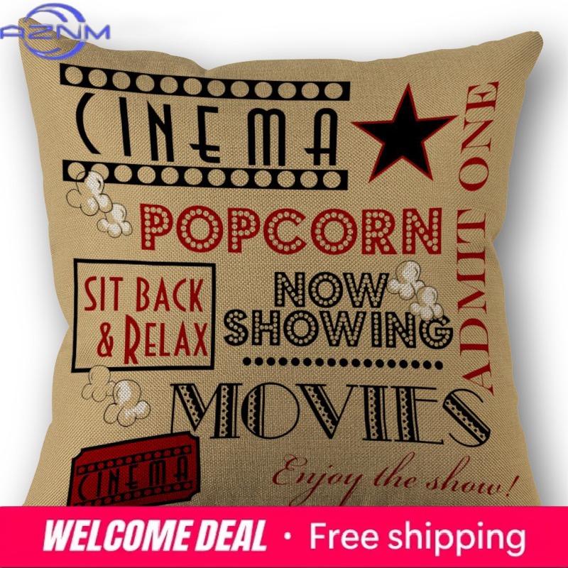 Cinema Ticket Printed Pillow C - Home Cinema Tickets incelemesi ve fiyatı