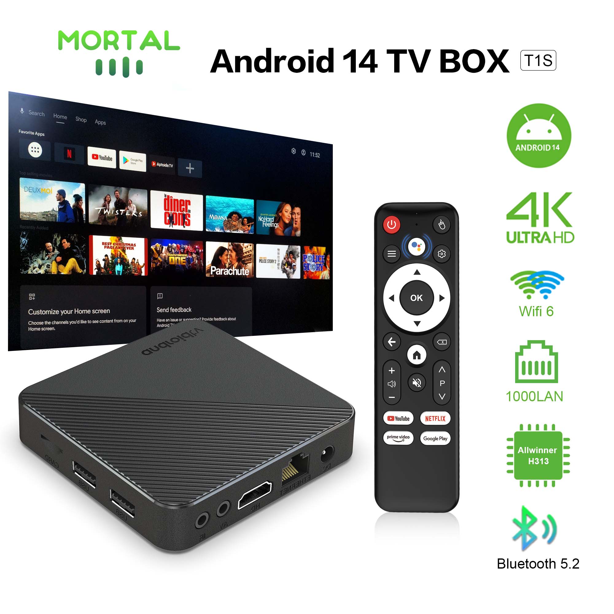 Android14 TV Box Smart Home th - Home Cinema Gadgets incelemesi ve fiyatı