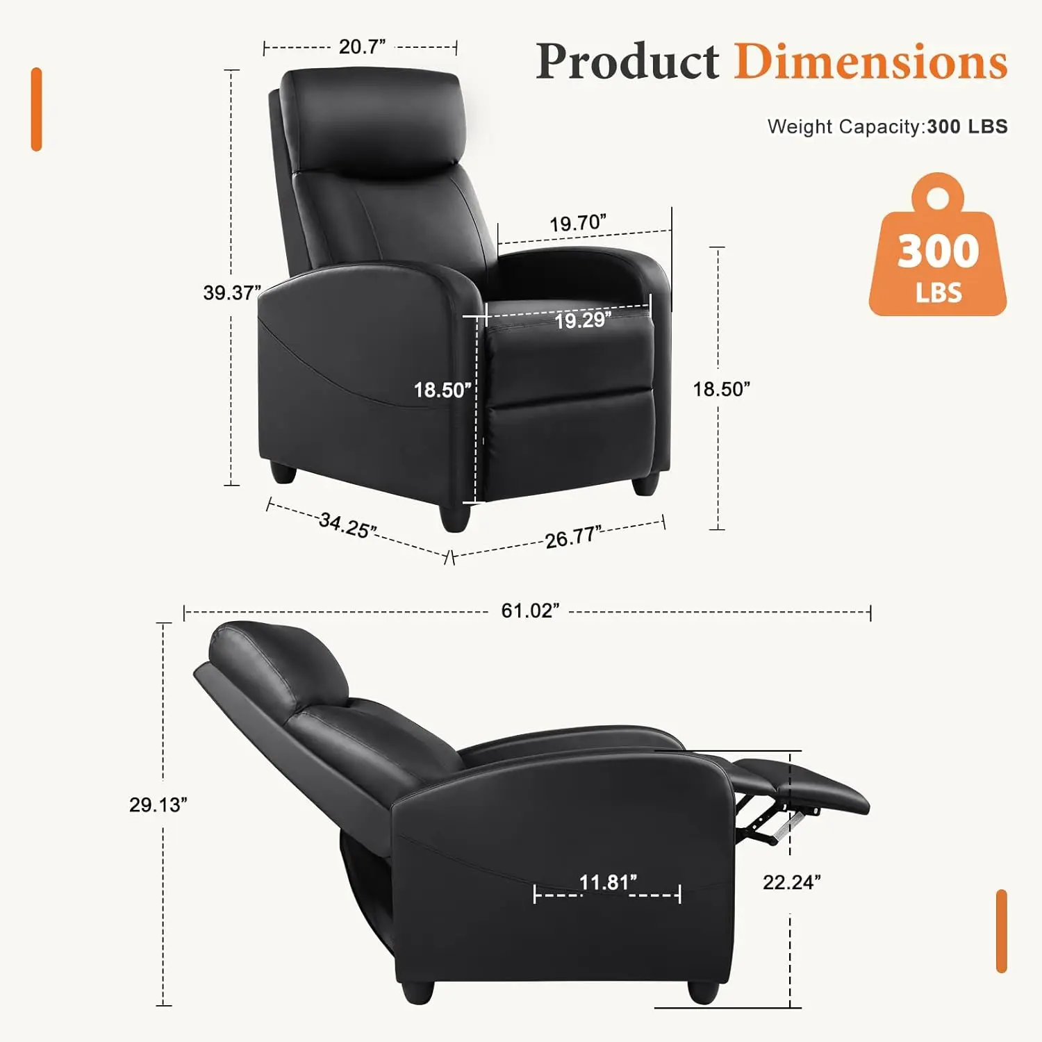 Recliner Chair PU Leather Recl - Home Cinema Gadgets incelemesi ve fiyatı