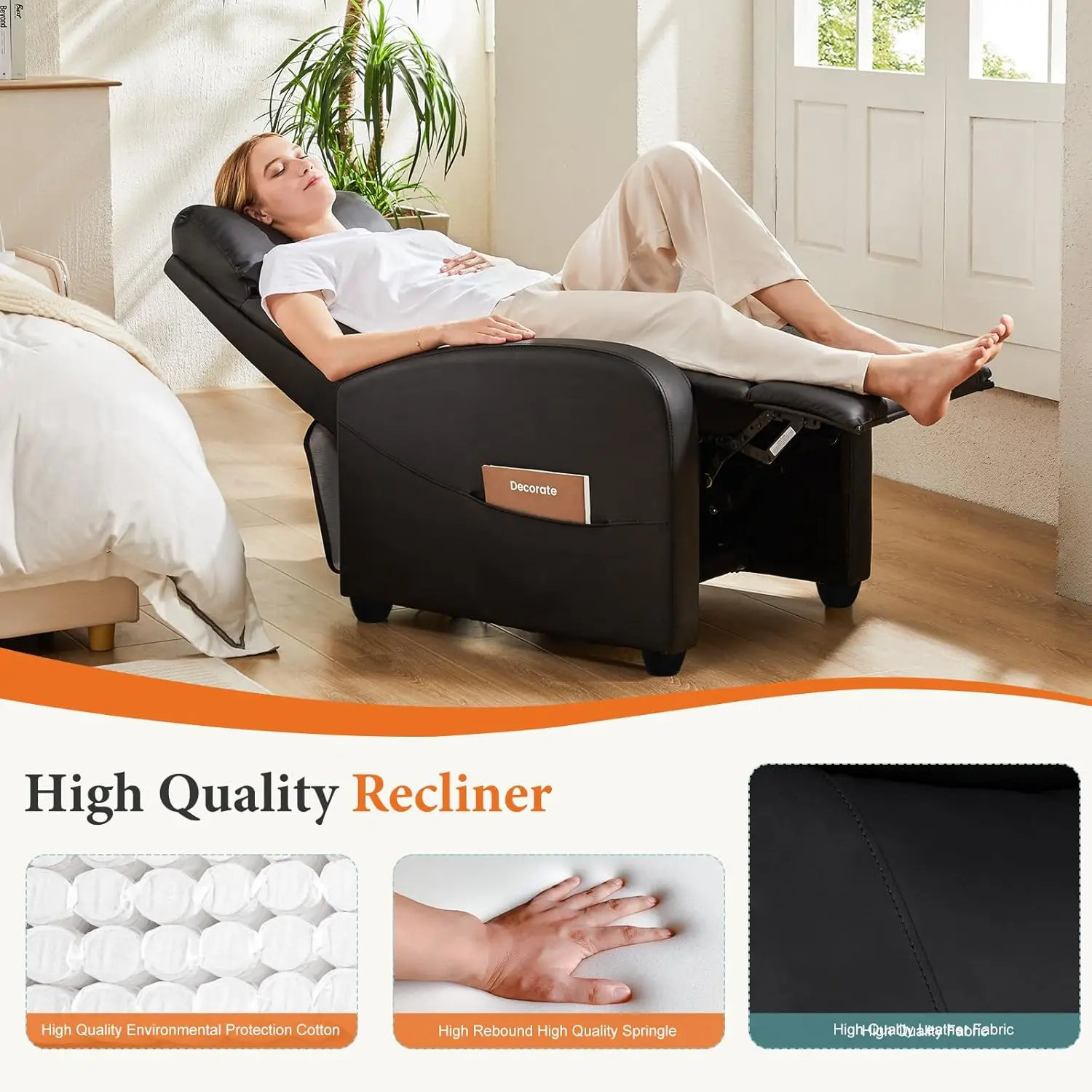 Recliner Chair PU Leather Recl - Home Cinema Gadgets incelemesi ve fiyatı